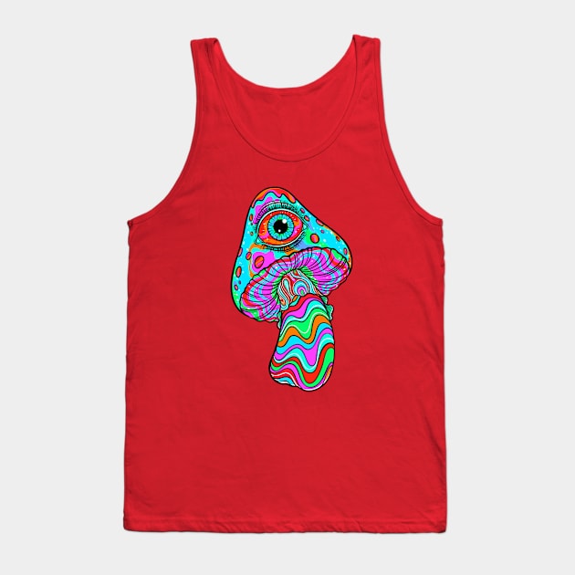 Magic mushroom Tank Top by OccultOmaStore